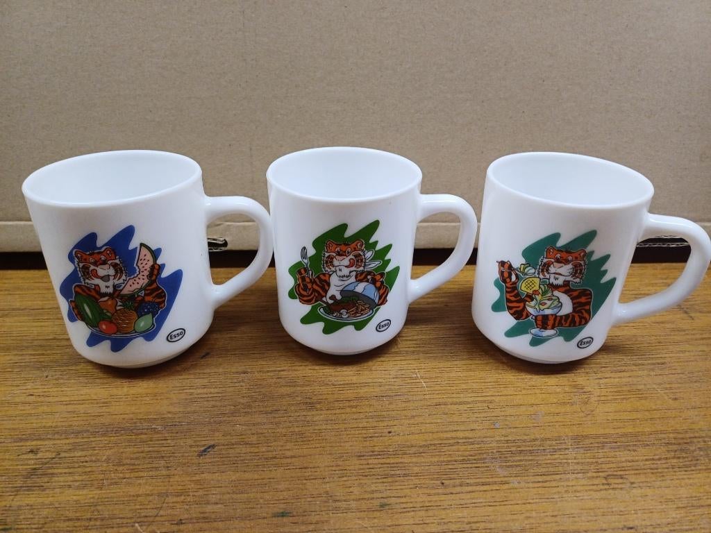 set van 3 Esso koffie tassen, Verzamelen, Ophalen of Verzenden, Zo goed als nieuw
