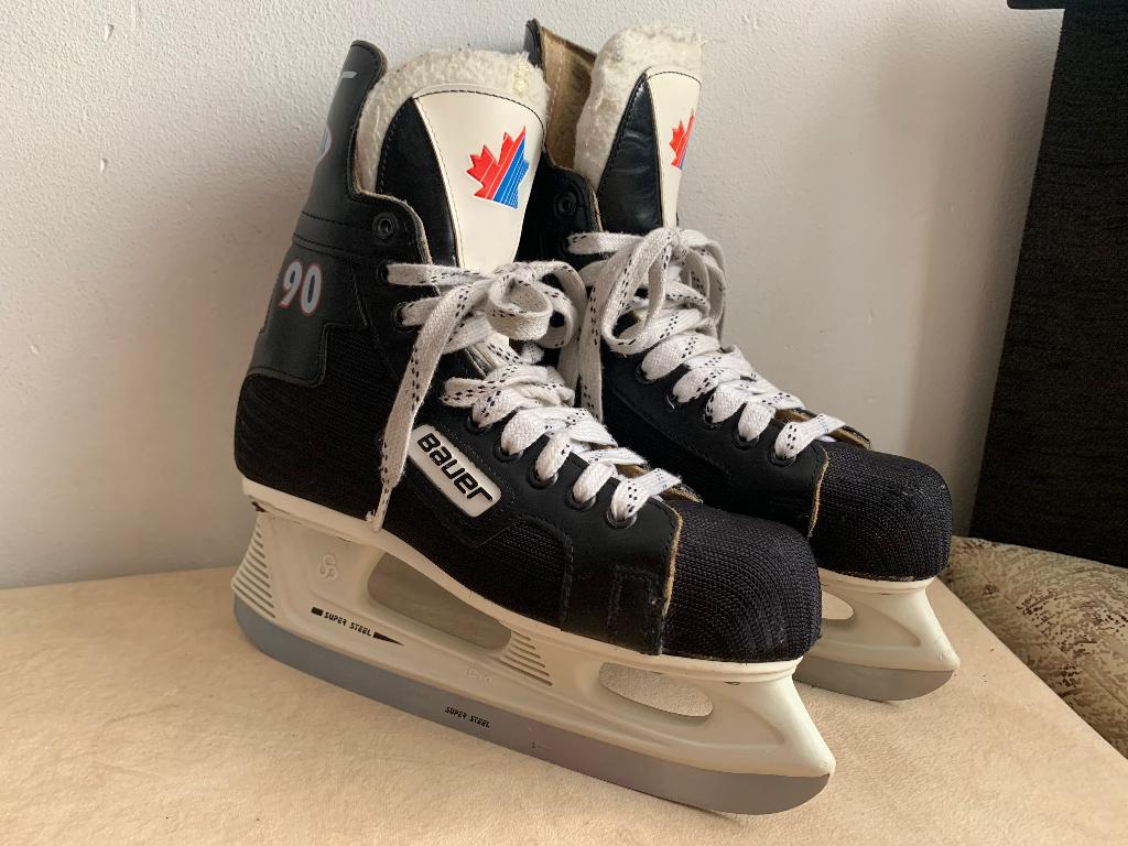 Patins hockey glace Bauer professionnel 90, Bauer, Patins de hockey sur glace, Enlèvement, Utilisé