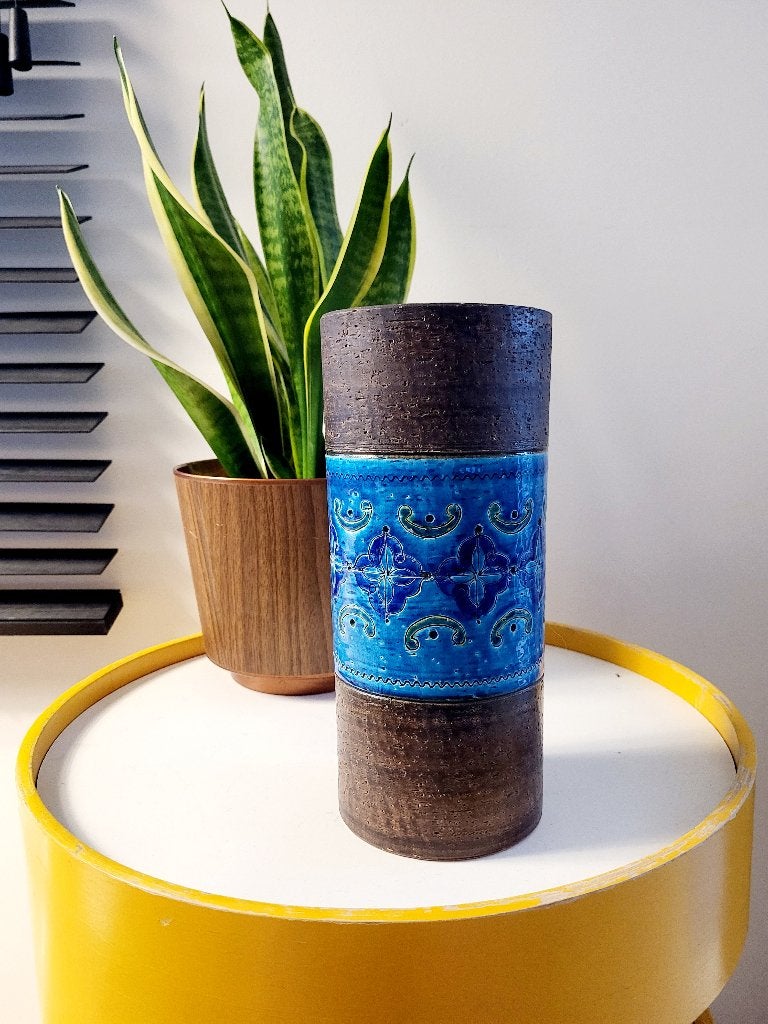 Vase en céramique émaillée Bitossi, déco Riminini, Enlèvement ou Envoi