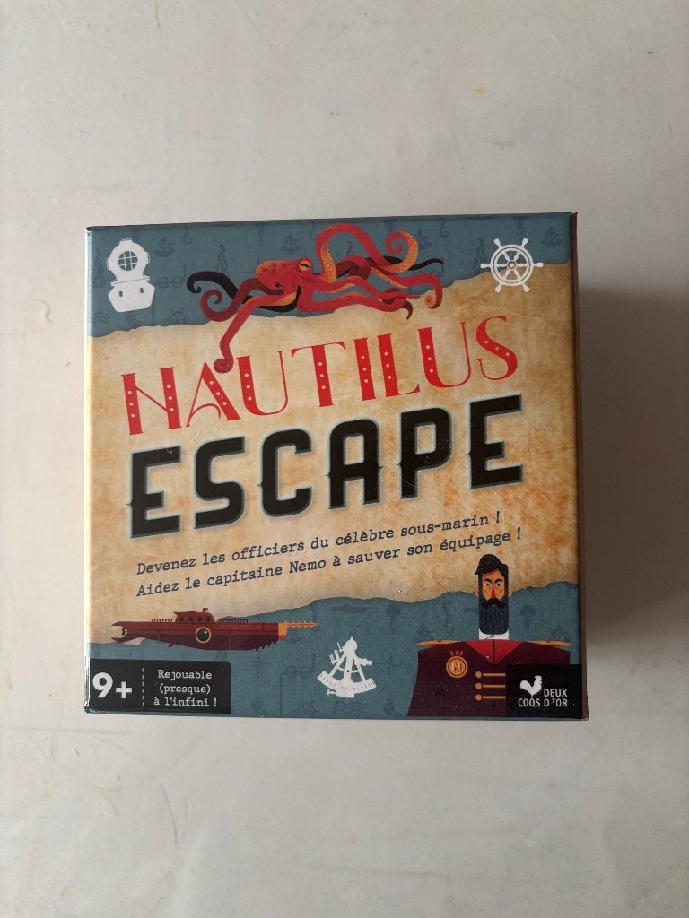 Nautilus Escape-spel HERSPEELBAAR, Hobby en Vrije tijd, Verzenden, Zo goed als nieuw