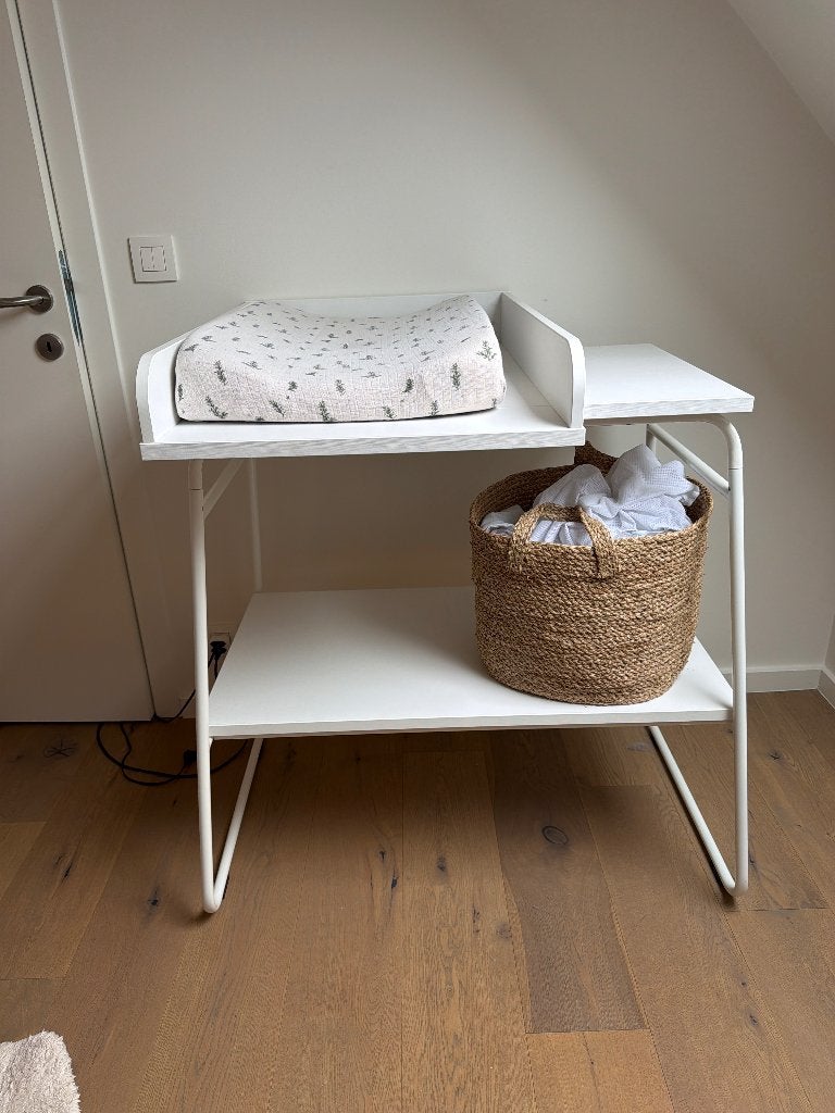 Childhome verzorgtafel ironwood wit, Kinderen en Baby's, Ophalen, 70 cm of meer, Zo goed als nieuw, 75 tot 100 cm