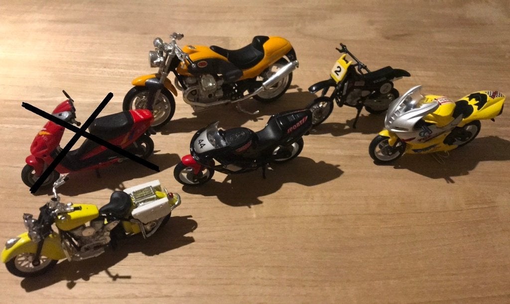 Diverse motorspeeltjes, Ophalen, Zo goed als nieuw