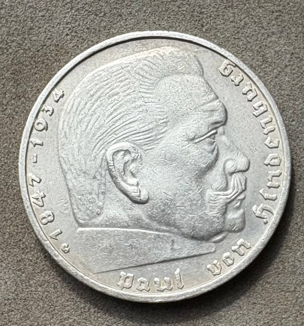 Zilveren Duitse 2Mark 1936G, Verzenden, Duitsland