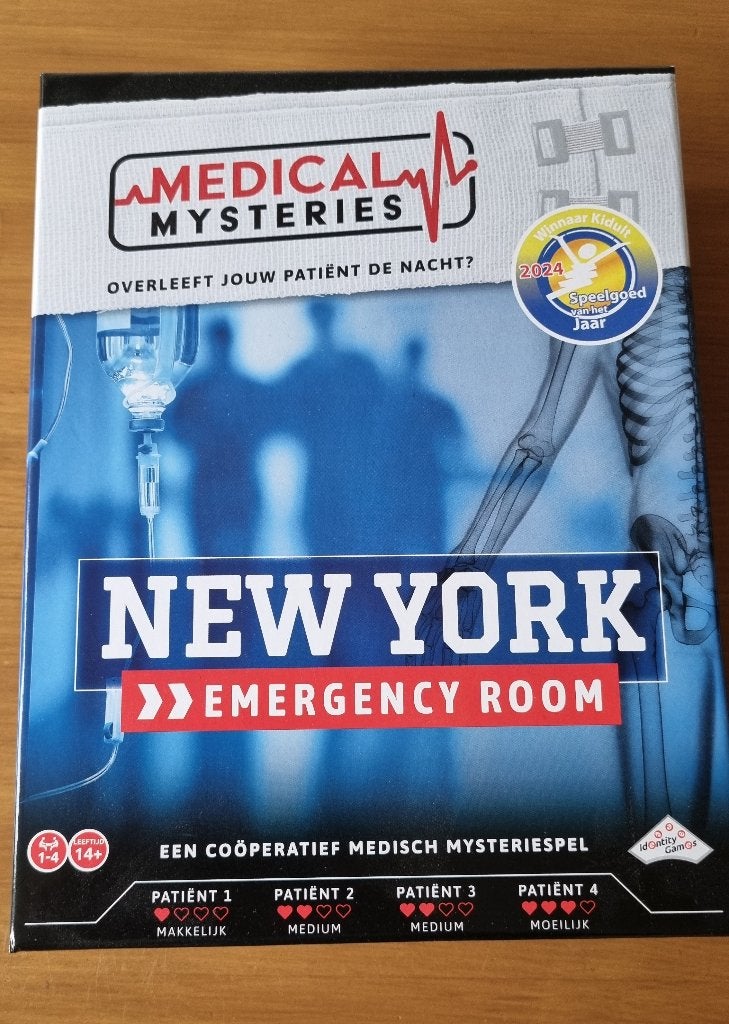 New York Emergency room - medisch mysteriespel, Hobby & Loisirs créatifs, Jeux de société | Autre, Trois ou quatre joueurs, Enlèvement ou Envoi