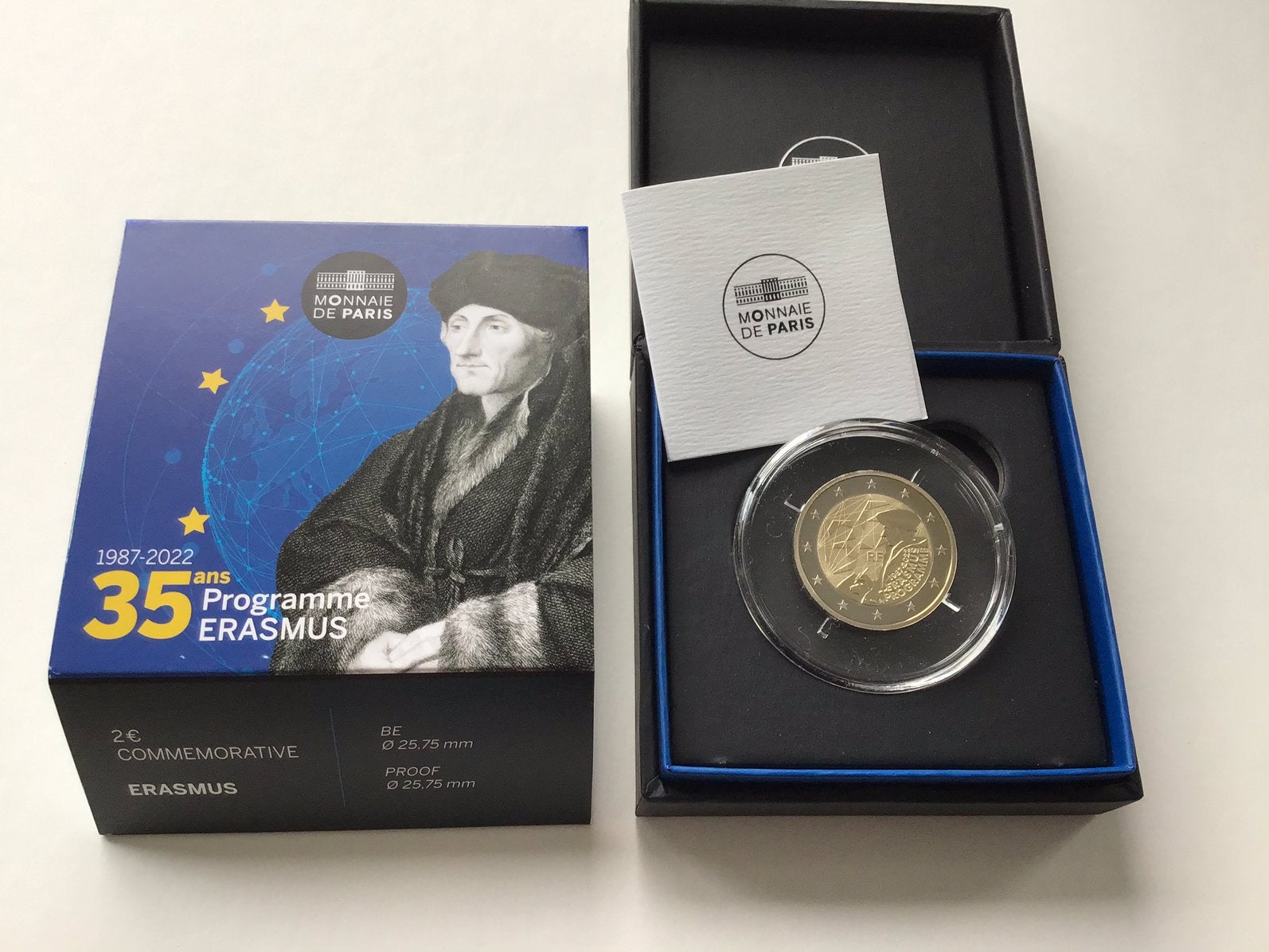 Frankrijk 2 euro Erasmus 2022 Proof, Timbres & Monnaies, Monnaies | Europe | Monnaies euro, Enlèvement ou Envoi, France, 2 euros