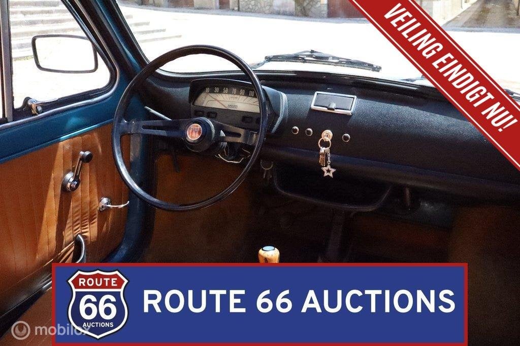Fiat 500 L | 1970 | Route 66 Auctions, Auto's, Oldtimers, Zwart, Bedrijf, Handgeschakeld, Overige carrosserie