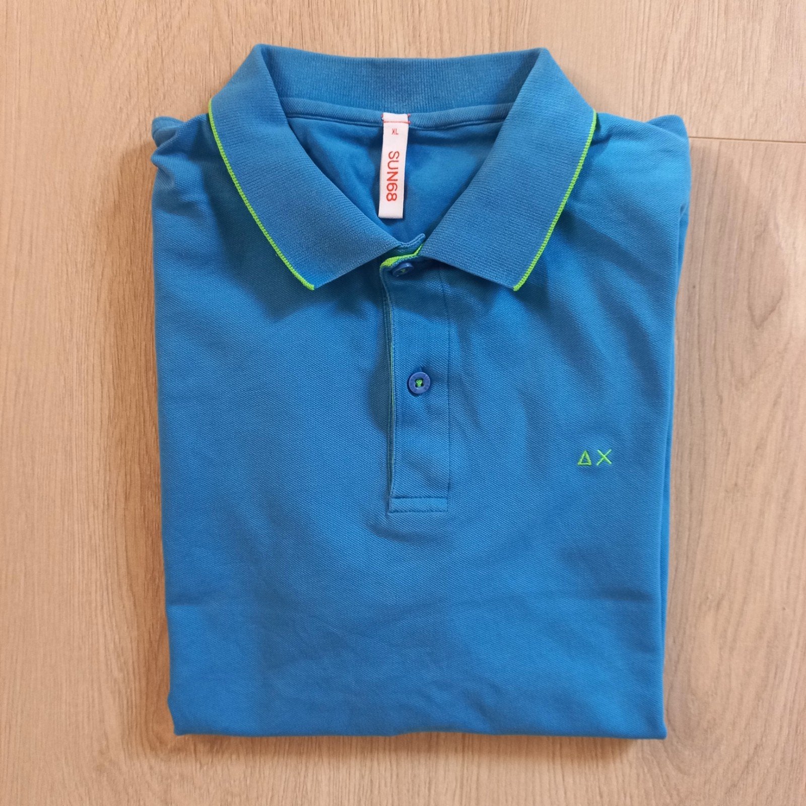 Stijlvolle blauwe polo Sun68 maat XL, Verzenden, Maat 56/58 (XL)