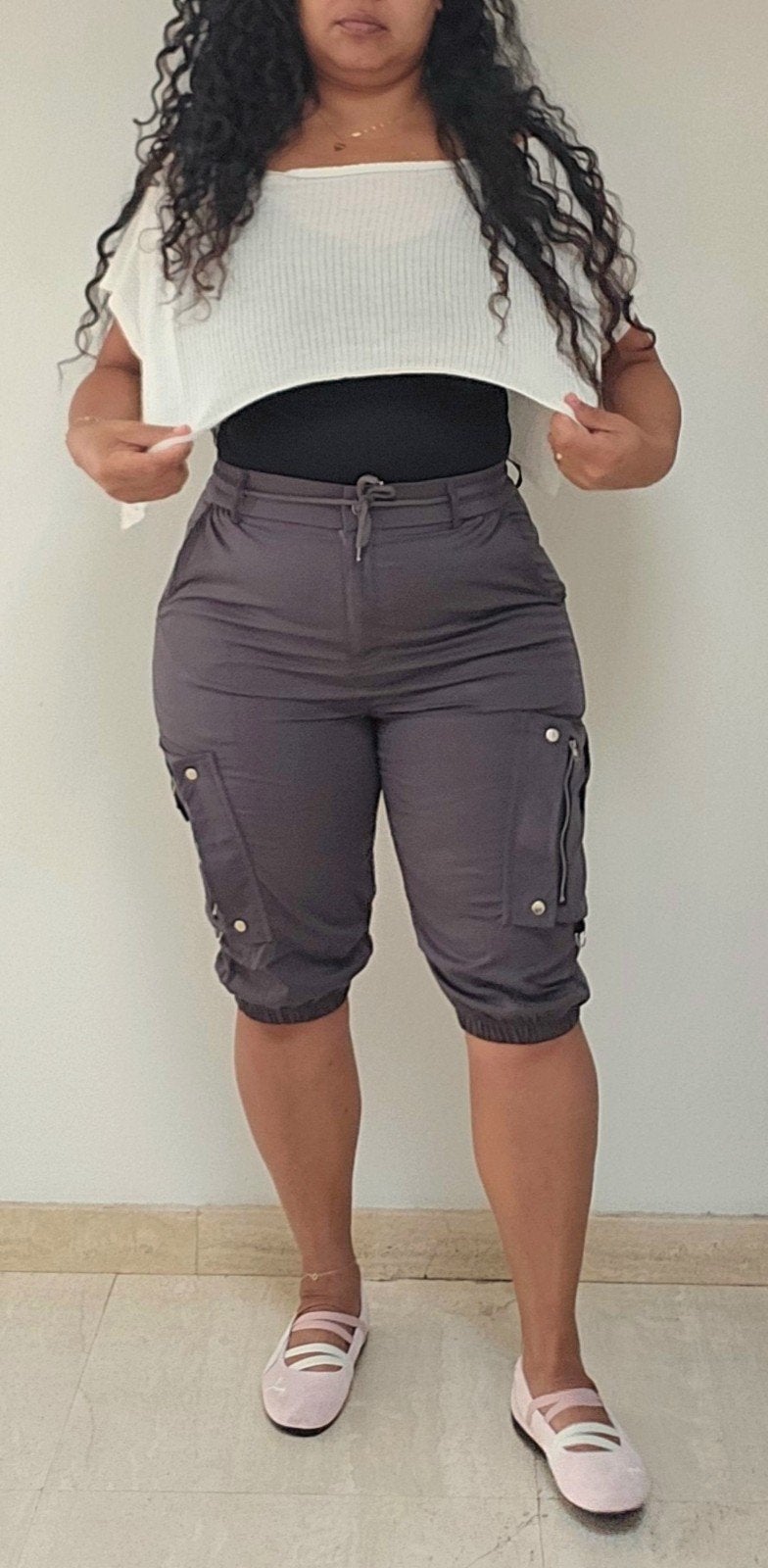 Dames cargo bermuda XL – Nieuw, Ophalen of Verzenden, Maat 46/48 (XL) of groter, Grijs