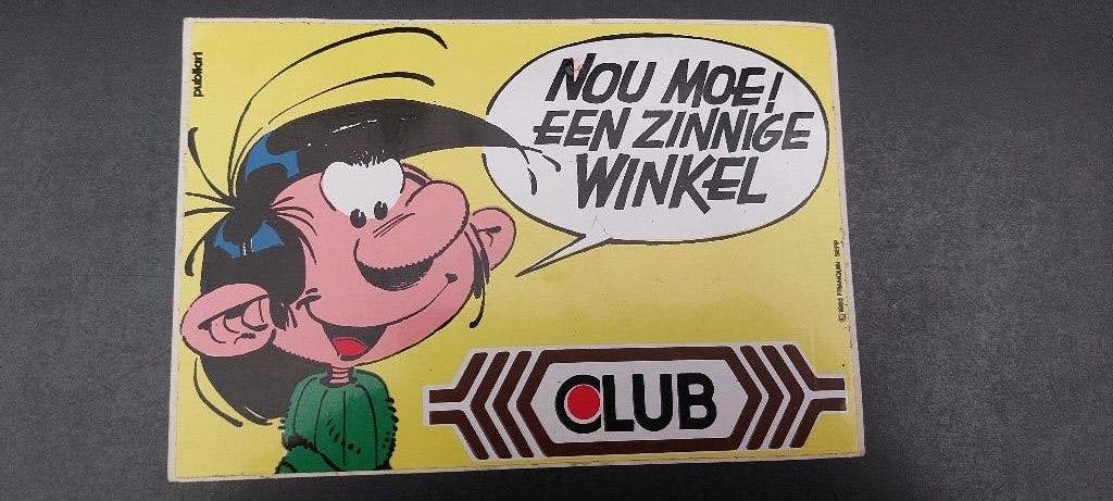 Sticker autocollant Guust flater Franquin 1985 vintage, Verzamelen, Ophalen of Verzenden