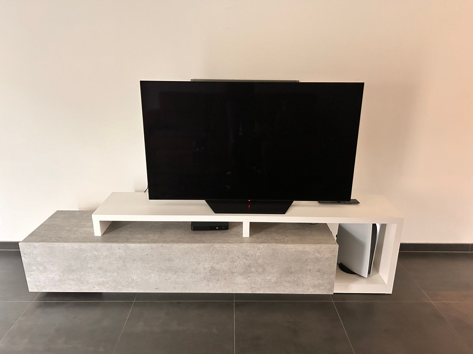 Tv Meubel - Bello - 219 cm breed, Huis en Inrichting, Ophalen, Zo goed als nieuw
