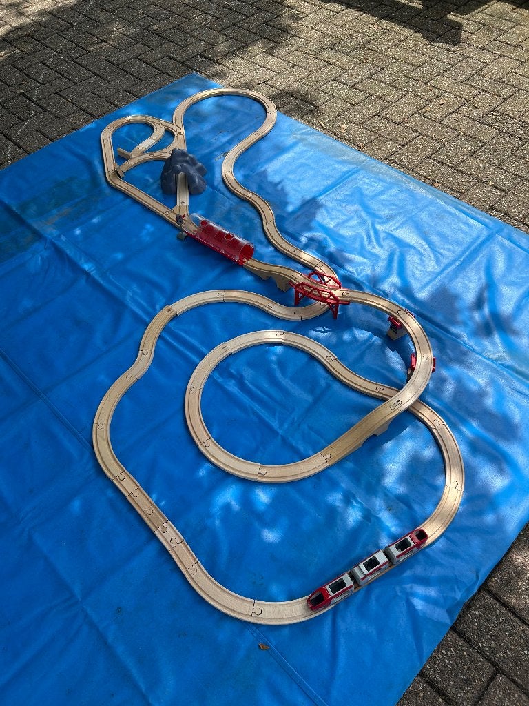 Houten trein BRIO, Kinderen en Baby's, Ophalen, Zo goed als nieuw