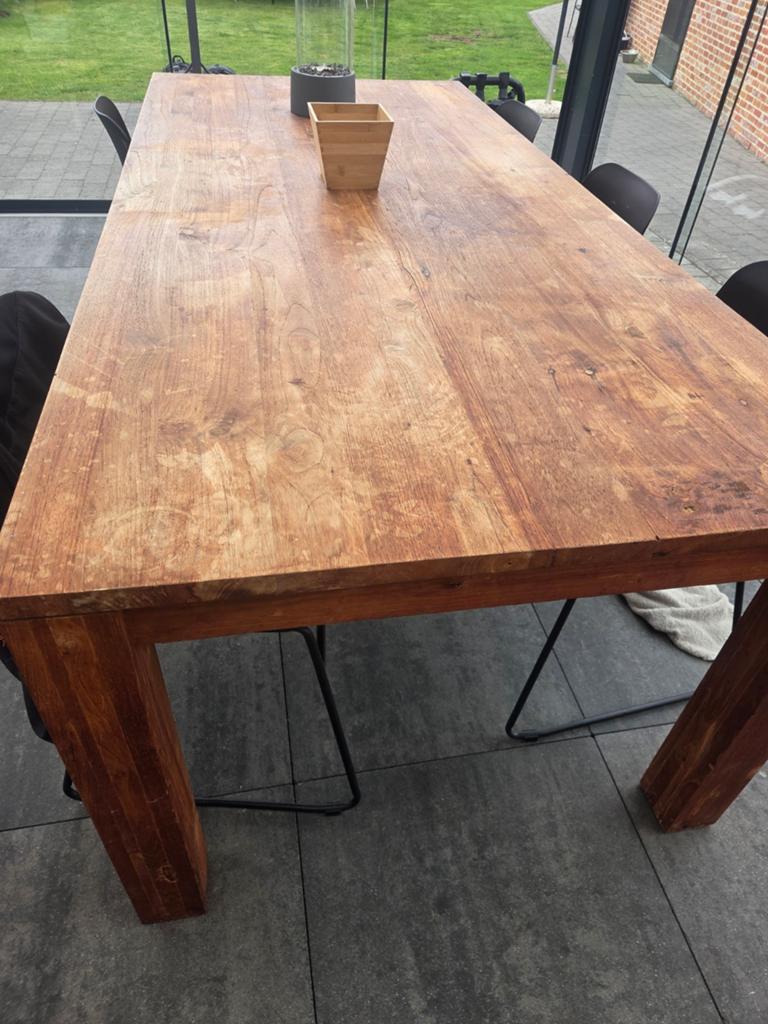 Tafel teak, Huis en Inrichting, Tafels | Eettafels, Ophalen
