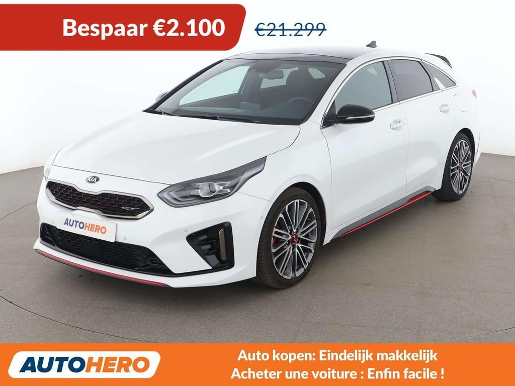 Kia ProCeed / pro_cee'd 1.6 TGDI GT (bj 2019, automaat), Auto's, Kia, Gebruikt, Adaptive Cruise Control, Wit, 1438 kg