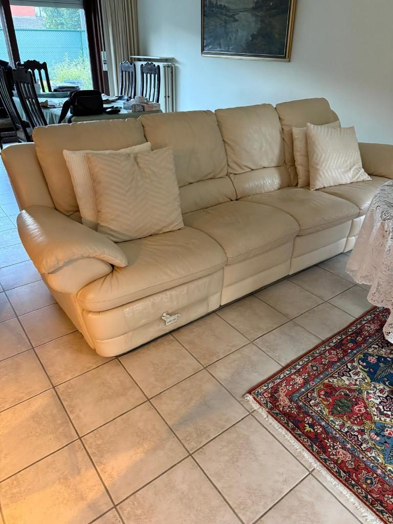 ​natuzzi leren salon, Ophalen, Gebruikt, Leer