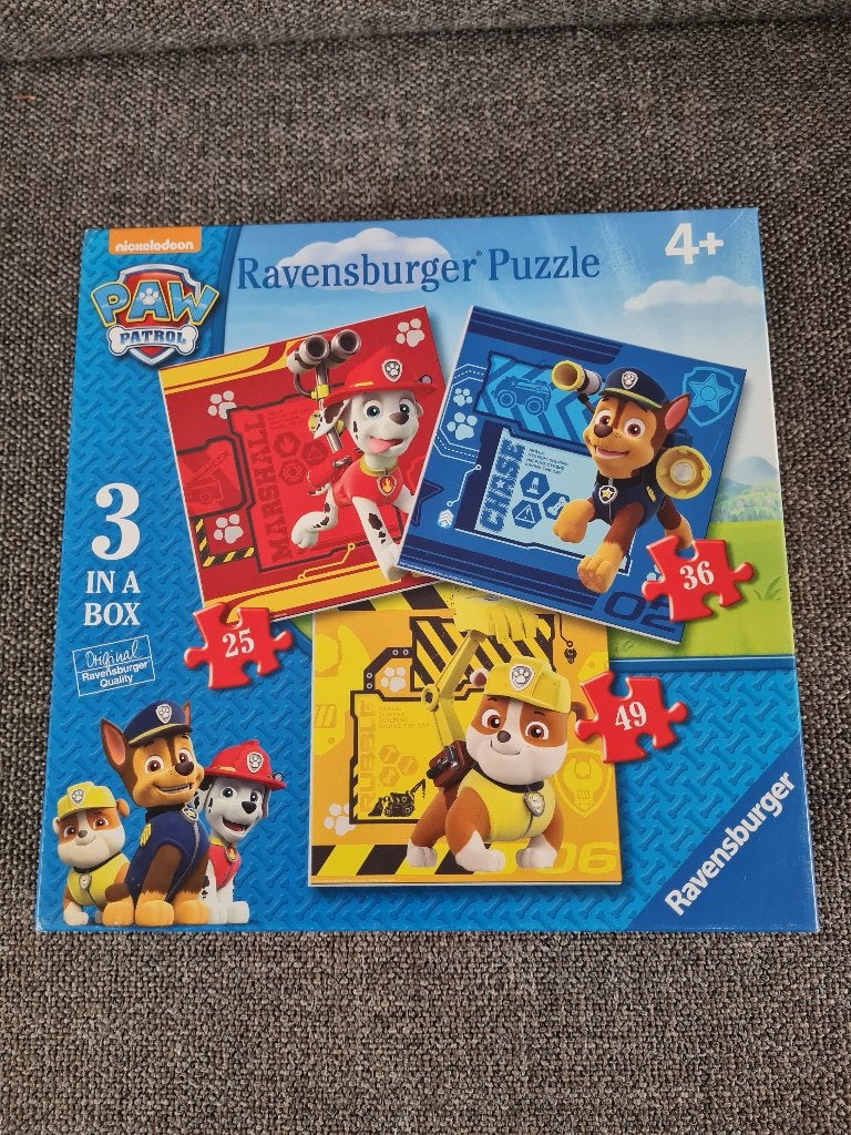 3 puzzels Ravensburger - Paw Patrol / 25 - 36 - 49 stuks, Ophalen of Verzenden