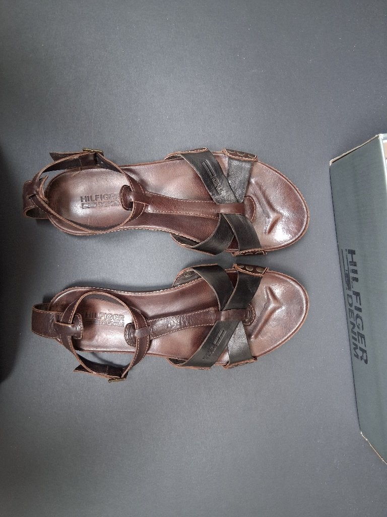 Sandales Tommy Hilfiger pour femme, Tommy hilfiger, Enlèvement ou Envoi, Brun, Porté
