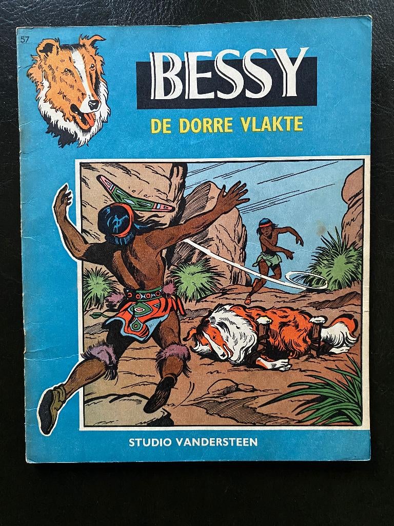 BESSY - ONGEKLEURD -  De dorre vlakte, Gelezen, Willy Vandersteen, Eén stripboek, Ophalen of Verzenden