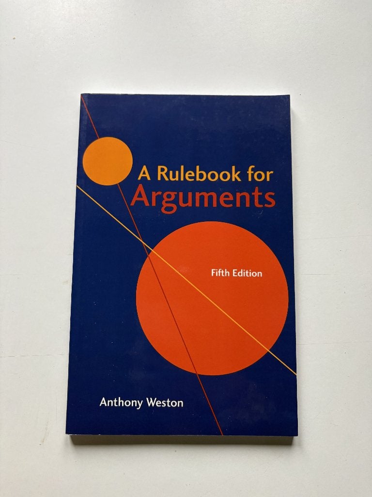 A Rulebook for Arguments — Anthony Weston, Enlèvement ou Envoi