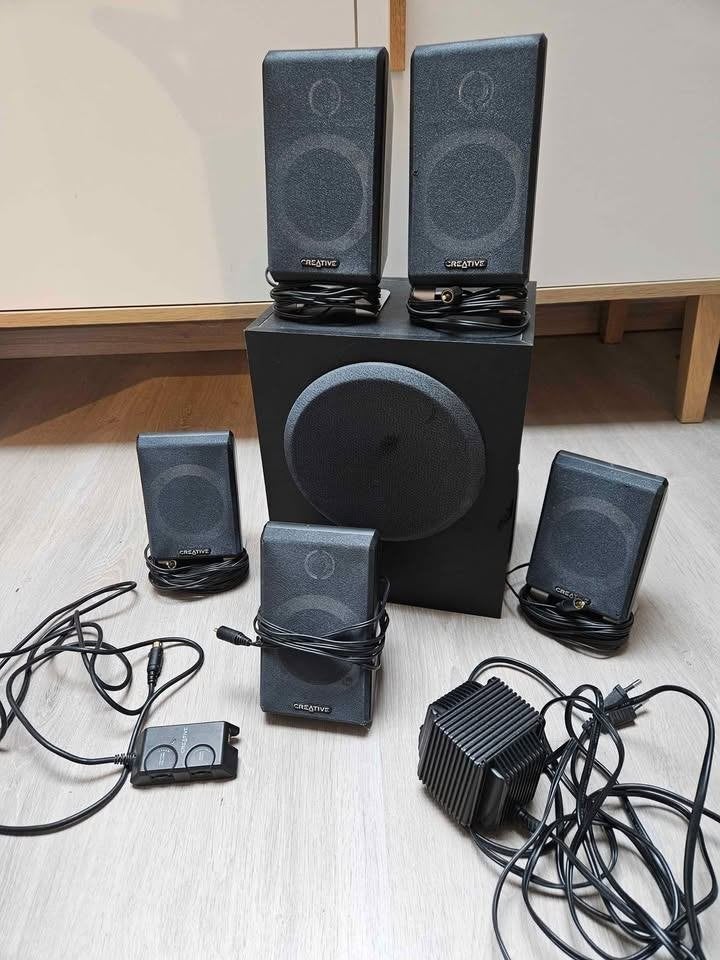 Creative surround T5400, Gebruikt, 70 watt of meer, 5.1-systeem, Overige spelers
