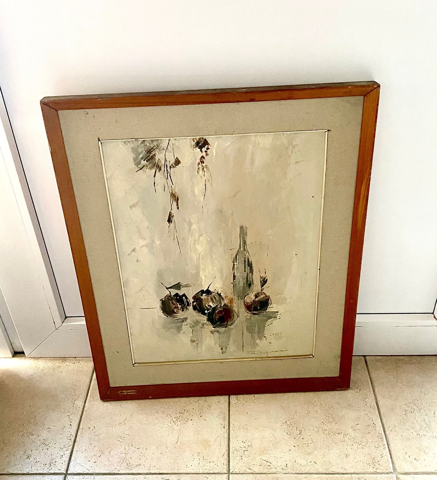 Peinture à l'huile Stillleven, Enlèvement, Comme neuf