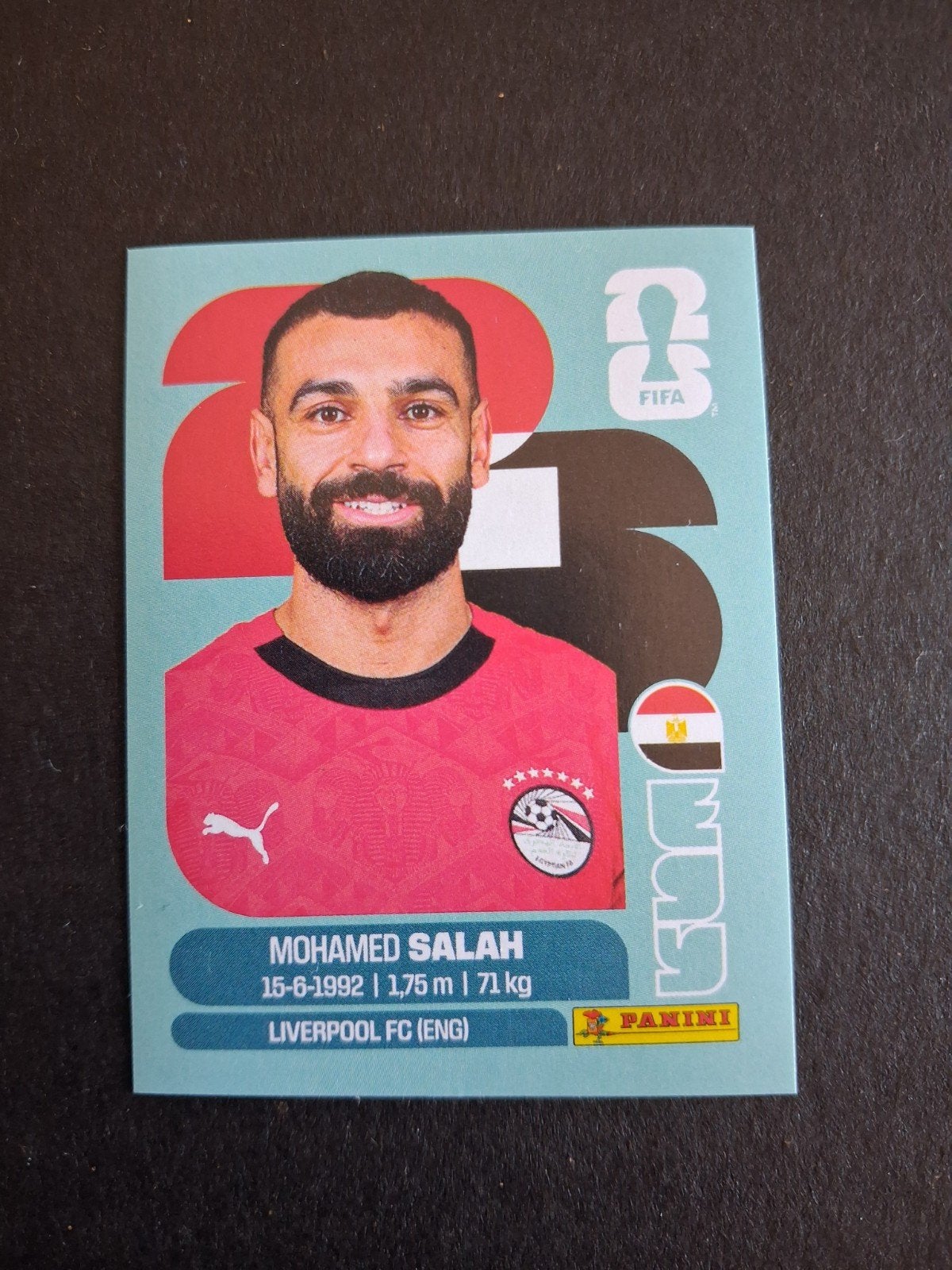 Panini Coupe du Monde de la FIFA 2026 « EGY17 Mohamed Salah , Envoi, Neuf, Autocollant