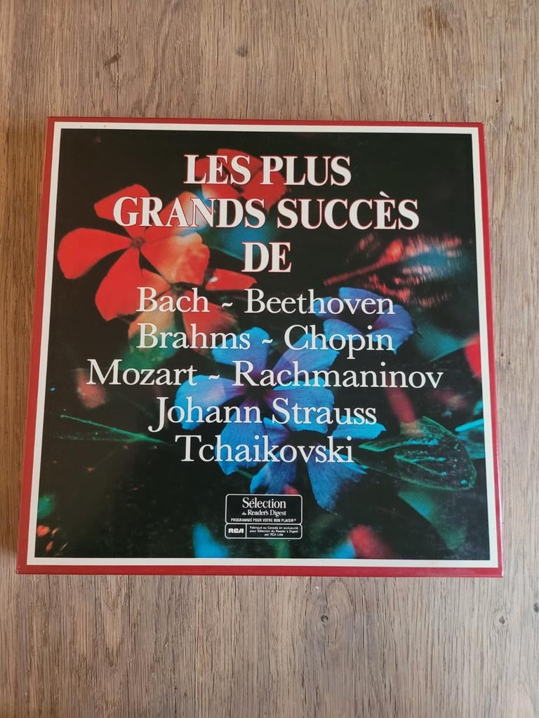 Coffret de 8 vinyles 33T des plus grands compositeurs, Coffret, Enlèvement ou Envoi