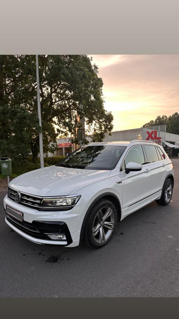 Volkswagen Tiguan R-line, Auto's, 4 cilinders, Leder en Stof, 5 zetels, Particulier