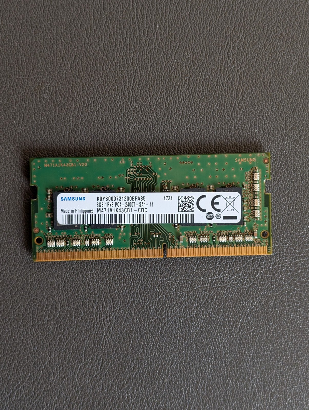 Samsung 8Gb DDR4 RAM, Computers en Software, RAM geheugen, Ophalen of Verzenden, DDR4