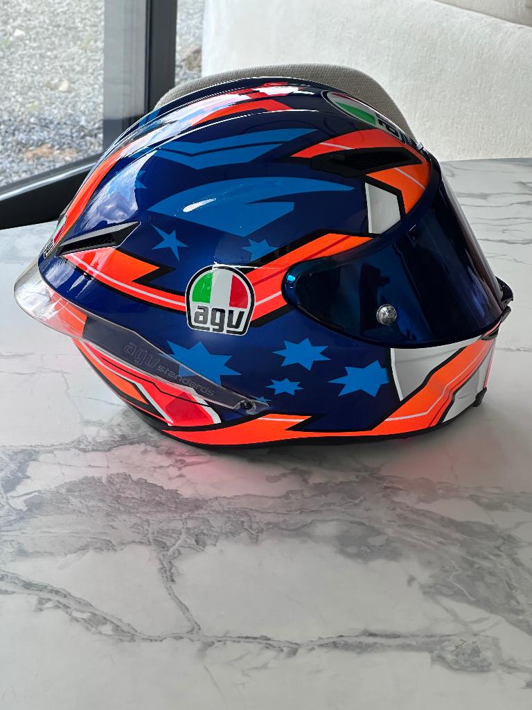 Casque AGV - taille 60-62, Motos, Seconde main, Enlèvement ou Envoi, XL, Casque intégral
