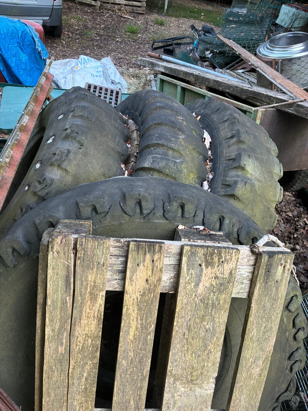 4 tractorbanden voor geiten