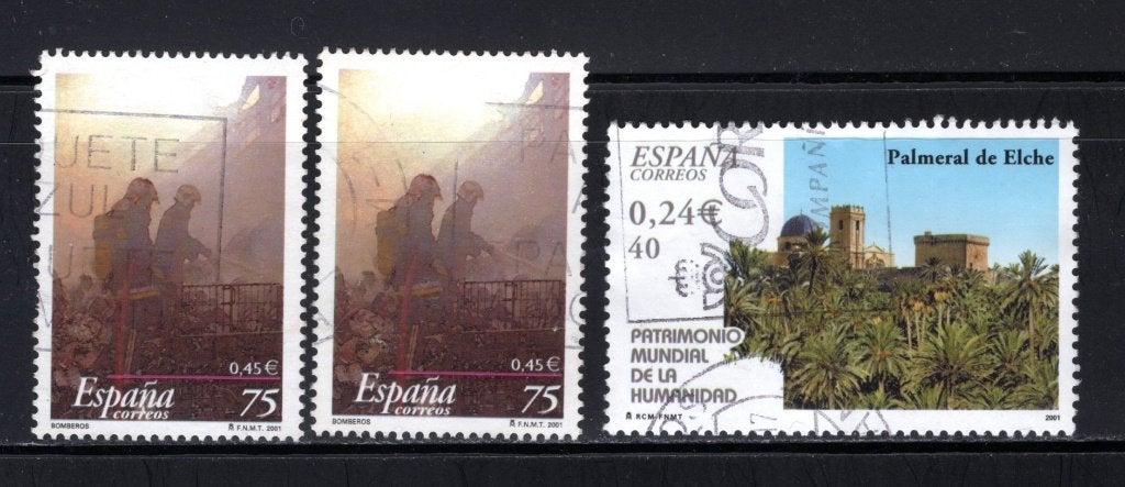SPANJE Lot 2001 gestempeld, Verzenden, Gestempeld