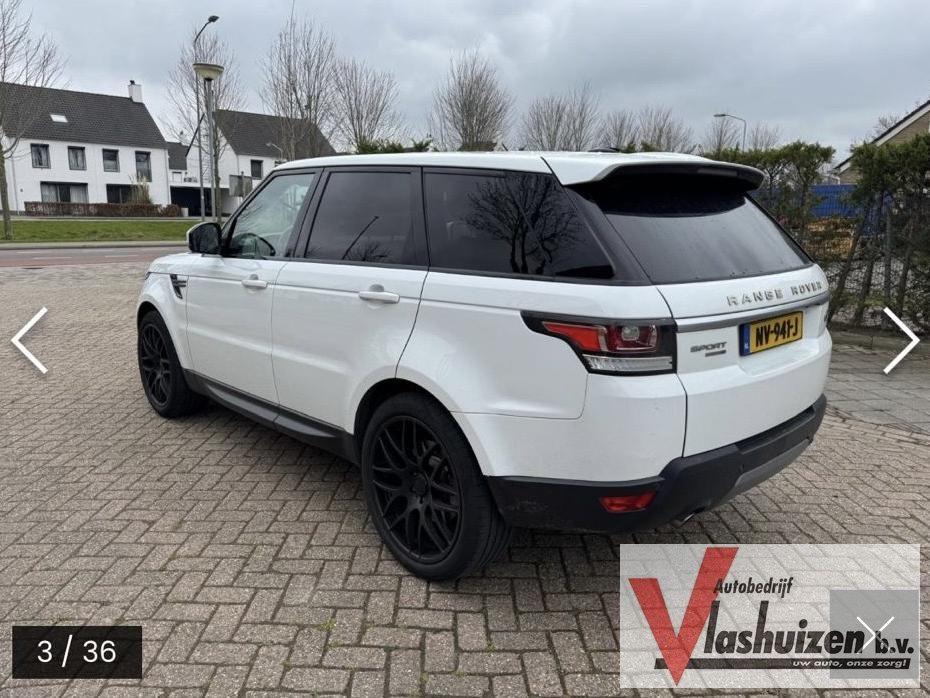 Land Rover Range Rover Sport 3.0 TDV6 HSE Dynamic | € 6.900,, Auto's, Land Rover, Automaat, Zwart, Wit, Bedrijf