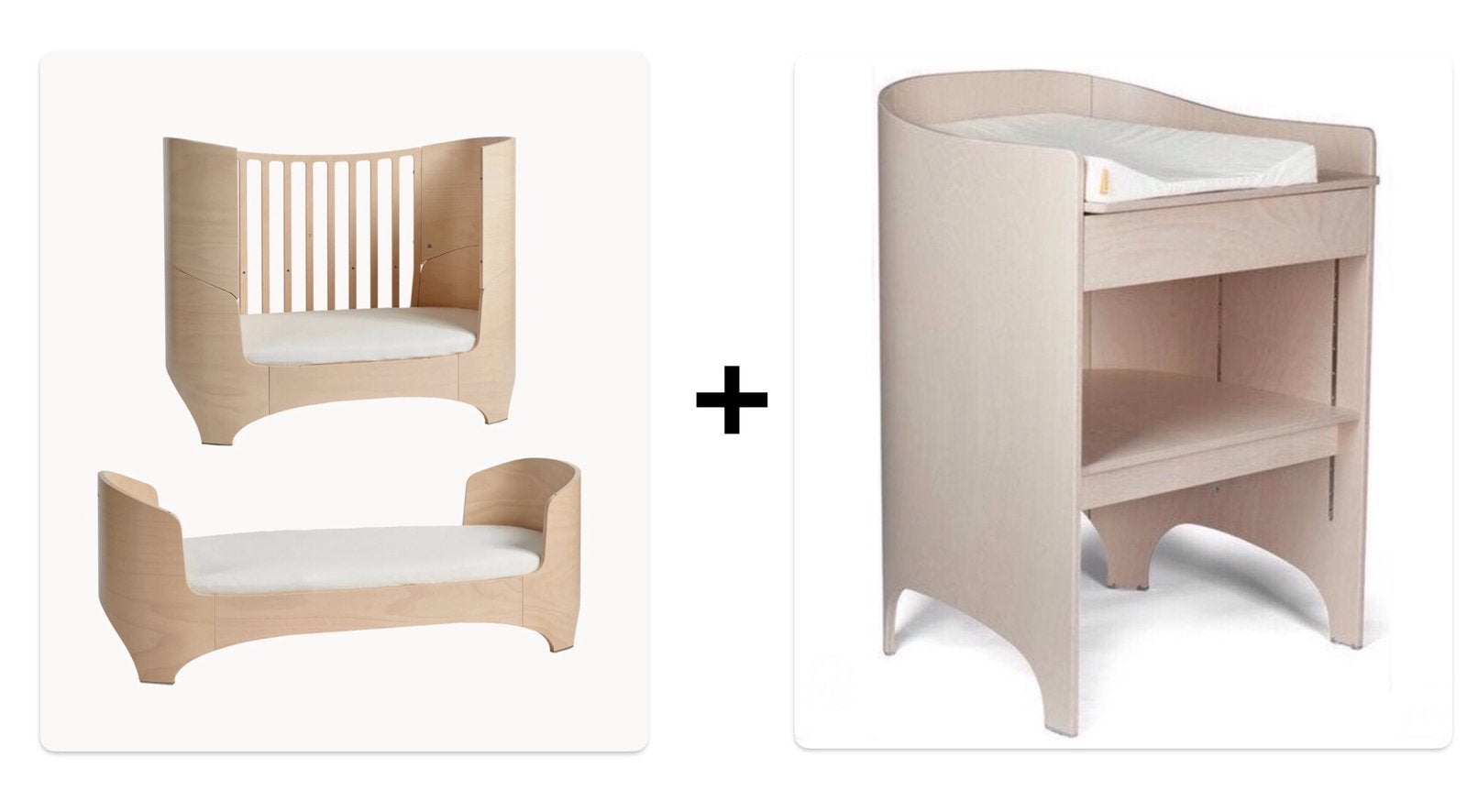 Leander commode en meegroeibed (tot 8 jaar), Ophalen, Zo goed als nieuw