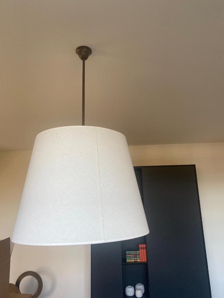 Lampe suspendue avec abat-jour, Tissus, Moins de 50 cm, Comme neuf, Landelijk