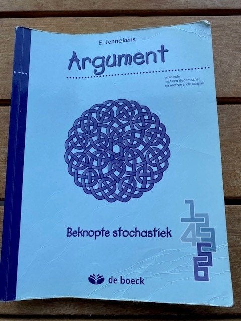 Argument beknopte stochastiek, ASO, De Boeck, Wiskunde B, Ophalen
