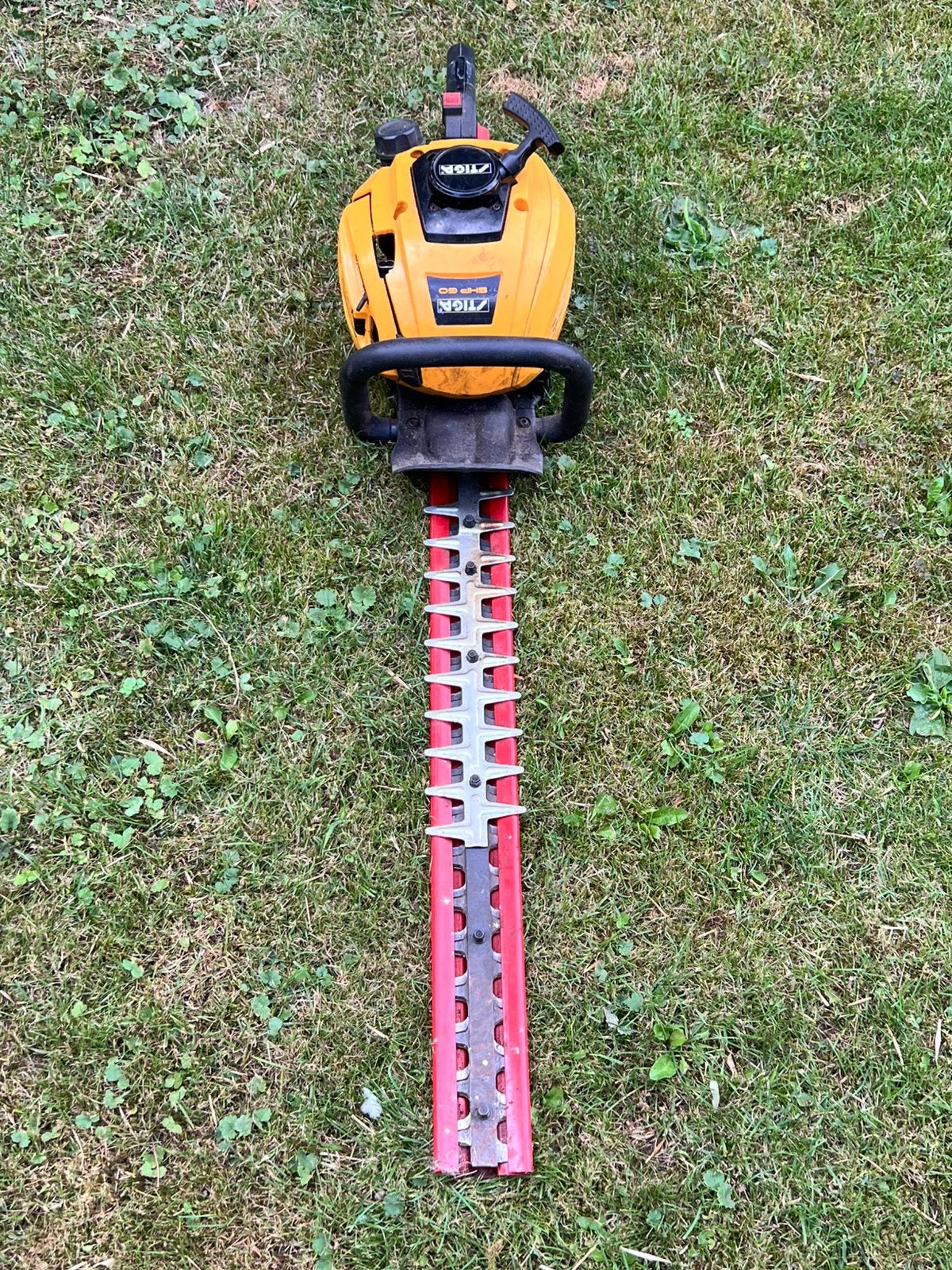 Stiga SHP 60 benzine heggenschaar met 60 cm snijblad., Tuin en Terras, Heggenscharen, Ophalen, Zo goed als nieuw, Benzine