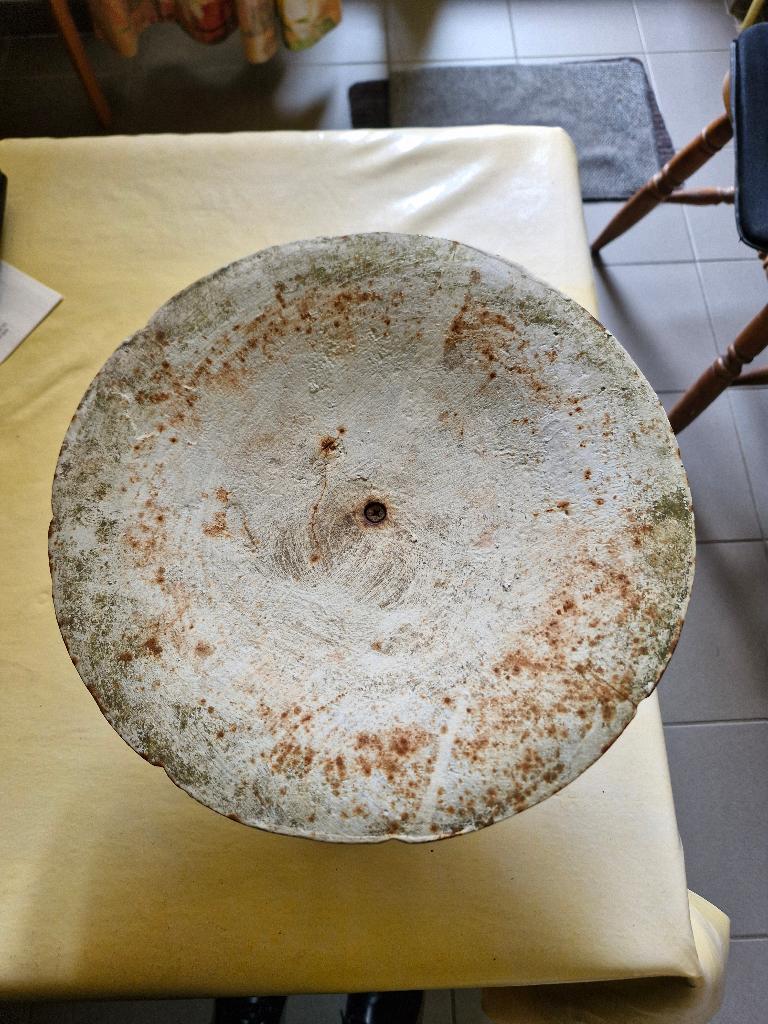 Vintage gietijzeren dienblad op een voetstuk voor in de tuin, Tuin en Terras, Ophalen
