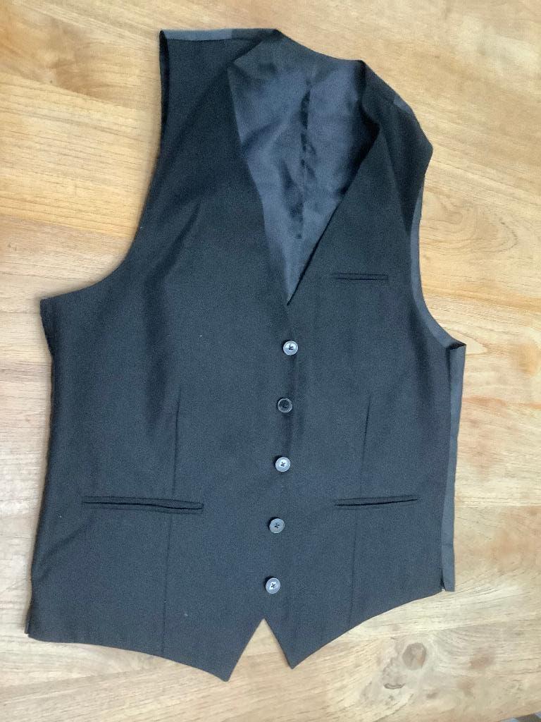 gilet, Kleding | Heren, Kostuums en vesten, Gedragen, Maat 48/50 (M), Zwart, Ophalen of Verzenden