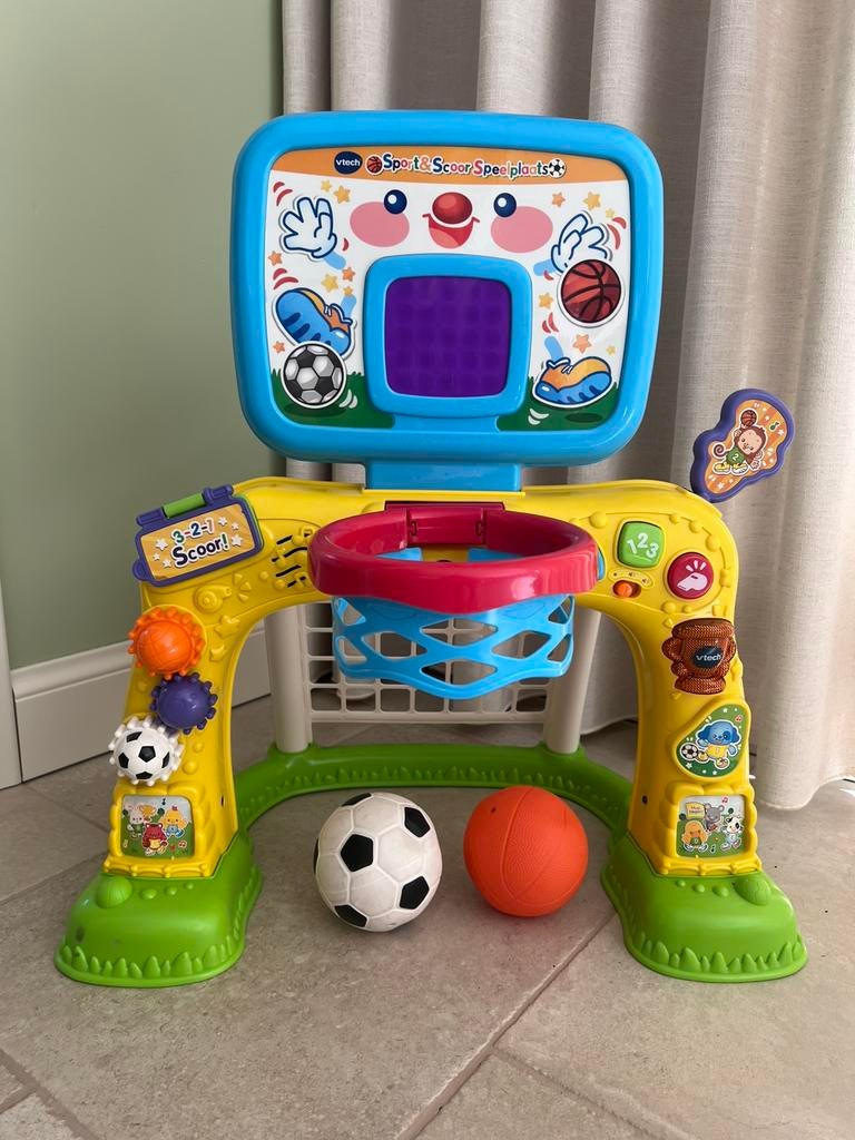 Vtech basket voetbal goal, Kinderen en Baby's, Speelgoed | Vtech, Ophalen, Gebruikt