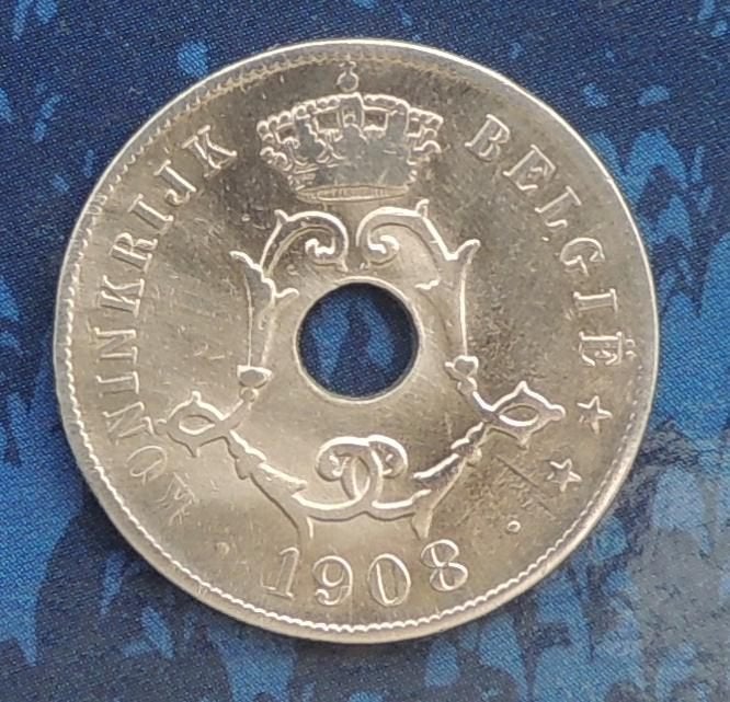 1908 25 centimes L2 FR, Envoi, Métal, Monnaie en vrac