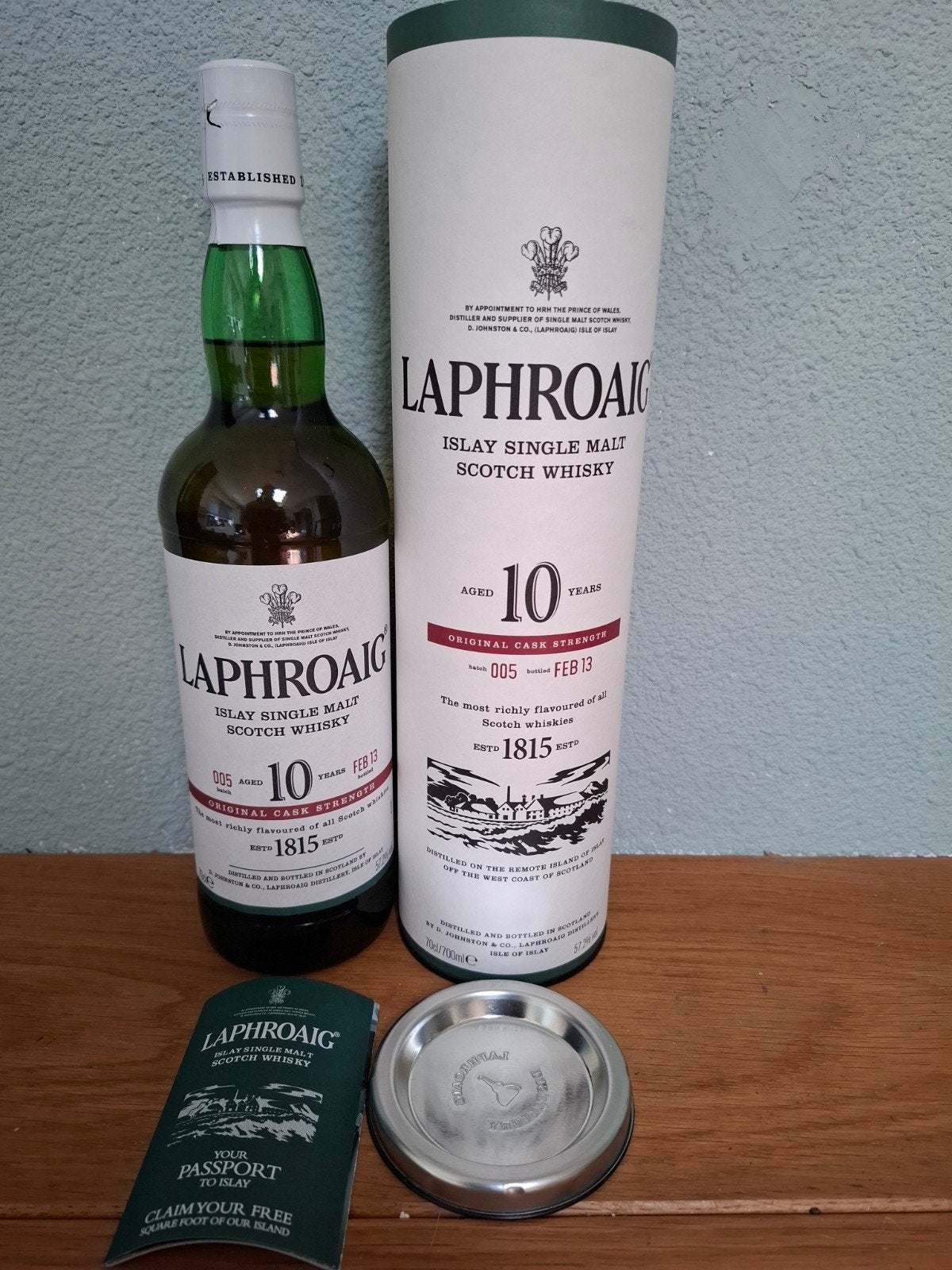 Laphroaig batch 005, Verzamelen, Ophalen