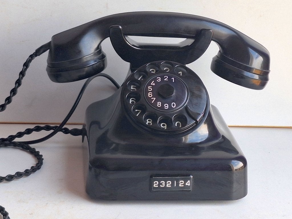 Joli ancien téléphone de collection en bakélite parfait état, Enlèvement ou Envoi
