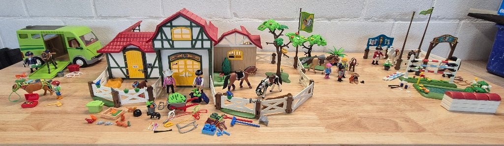 Playmobil Country: lot de 5 chevaux 6926 6928 6930 6947 6968, Enlèvement ou Envoi, Comme neuf, Kit complet, Autres types