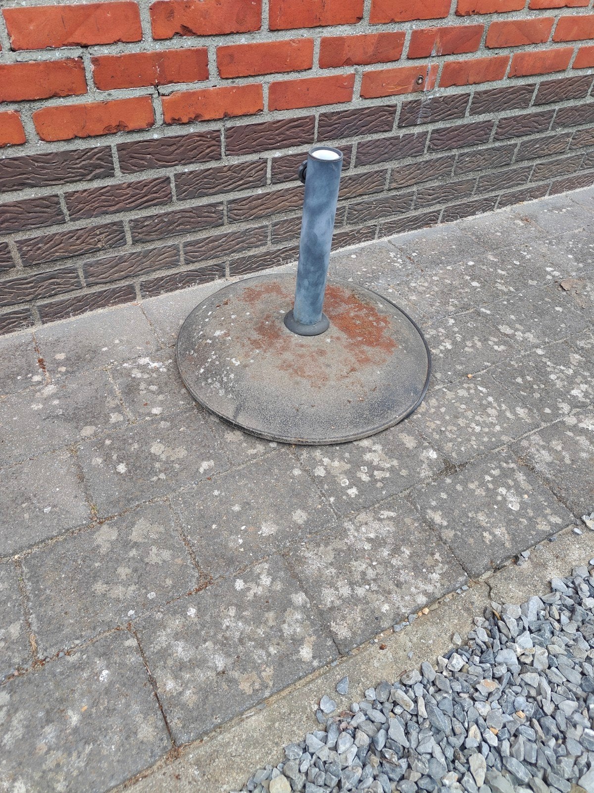 zware parasolvoet, Ophalen, Parasolvoet