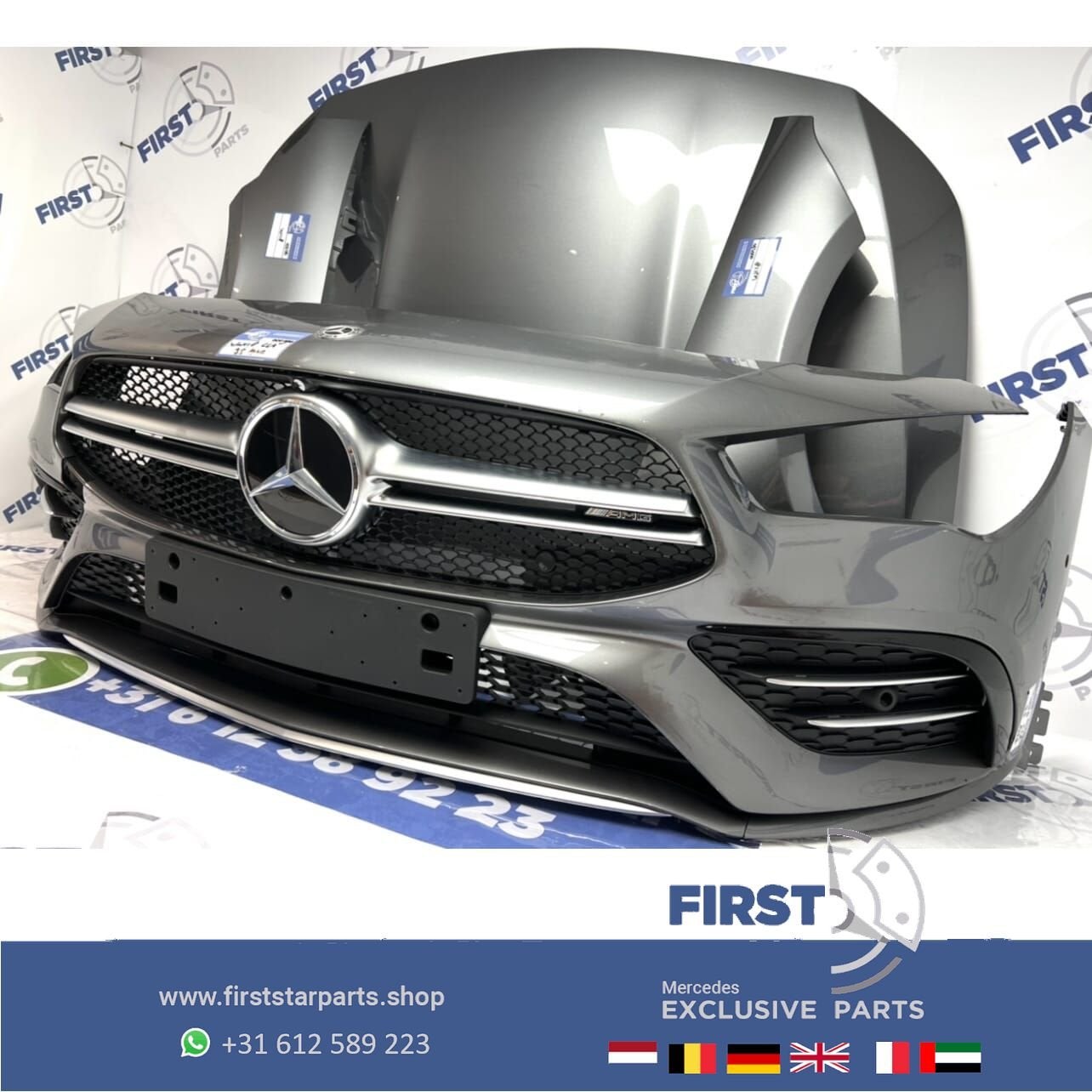 W118 C118 X118 CLA35 AMG VOORKOP GRIJS 2020 origineel Merced, Gebruikt, -, Voor, Ophalen of Verzenden