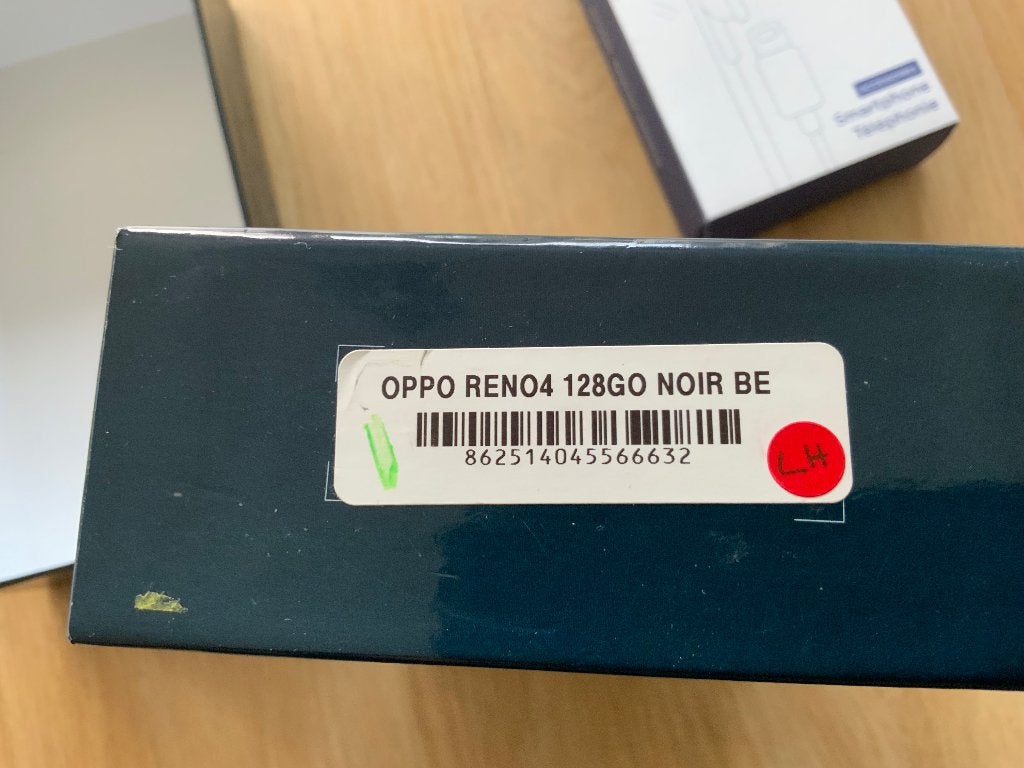 OPPO Reno4 5G met 128GB opslaggeheugen in de kleur zwart, Enlèvement ou Envoi, Reconditionné, Sans abonnement, Sans simlock