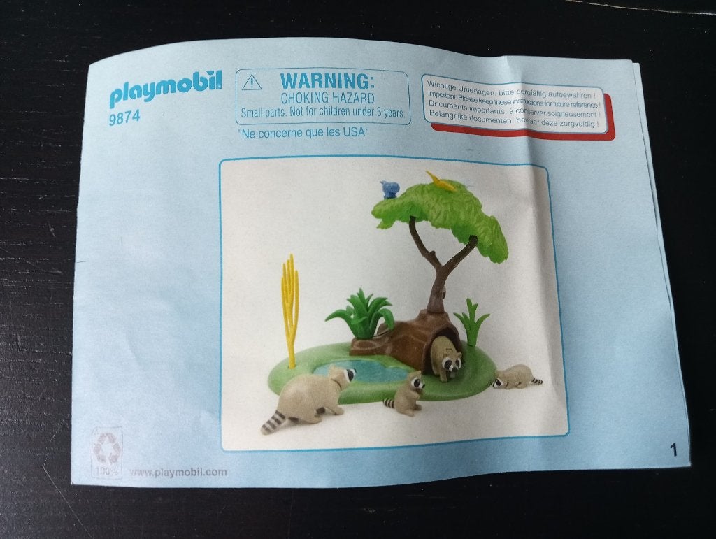 Playmobil wasbeer, Ophalen
