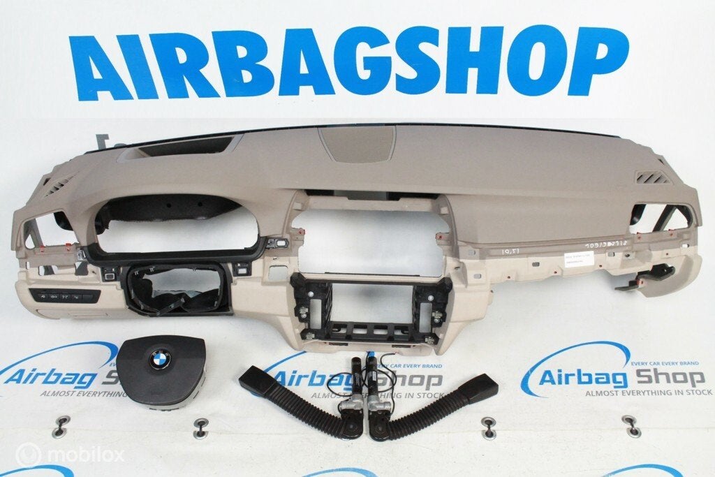 Airbag kit Tableau de bord beige HUD BMW 5 serie F10, Enlèvement ou Envoi, Utilisé