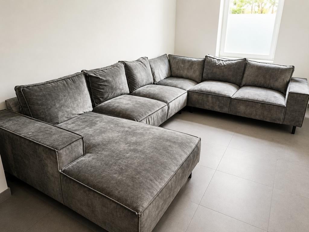 Moderne grote luxe XXL hoekzetel, Ophalen