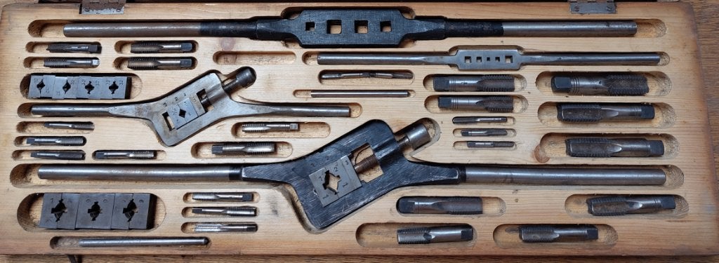 jeu de tarauds et filière whitworth, Bricolage & Construction, Outillage | Outillage à main, Enlèvement, Utilisé